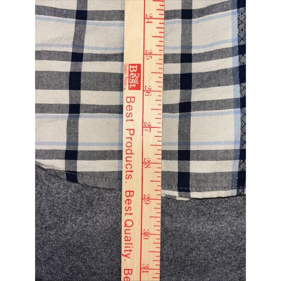 Wrangler Button Up Shirt Mens Large Black Plaid Long Sleeve Western Cowboy Ranch - Picture 6 of 11